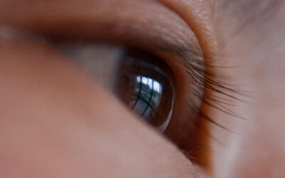 A close up of a woman's eye. 