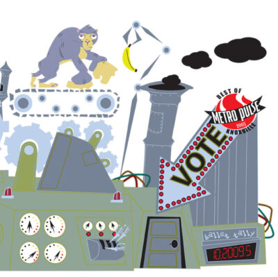Full page illustration for Metro Pulse "Best of Knoxville" campaign. 