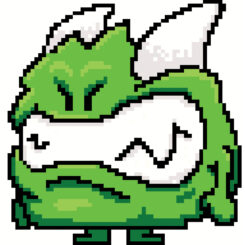 Booger Monster enemy character from "Nori and the Curry Caper".