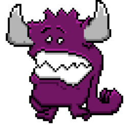Sad Demon character from "Nori and the Curry Caper".
