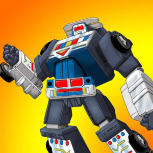 Modern take on the 1980s Zybot semi truck robot. 