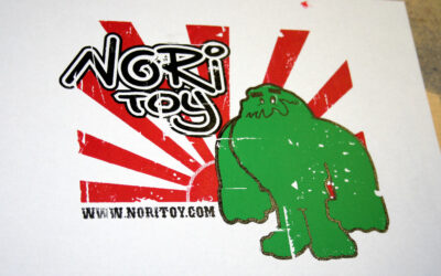 Original Nori logo textile print. 